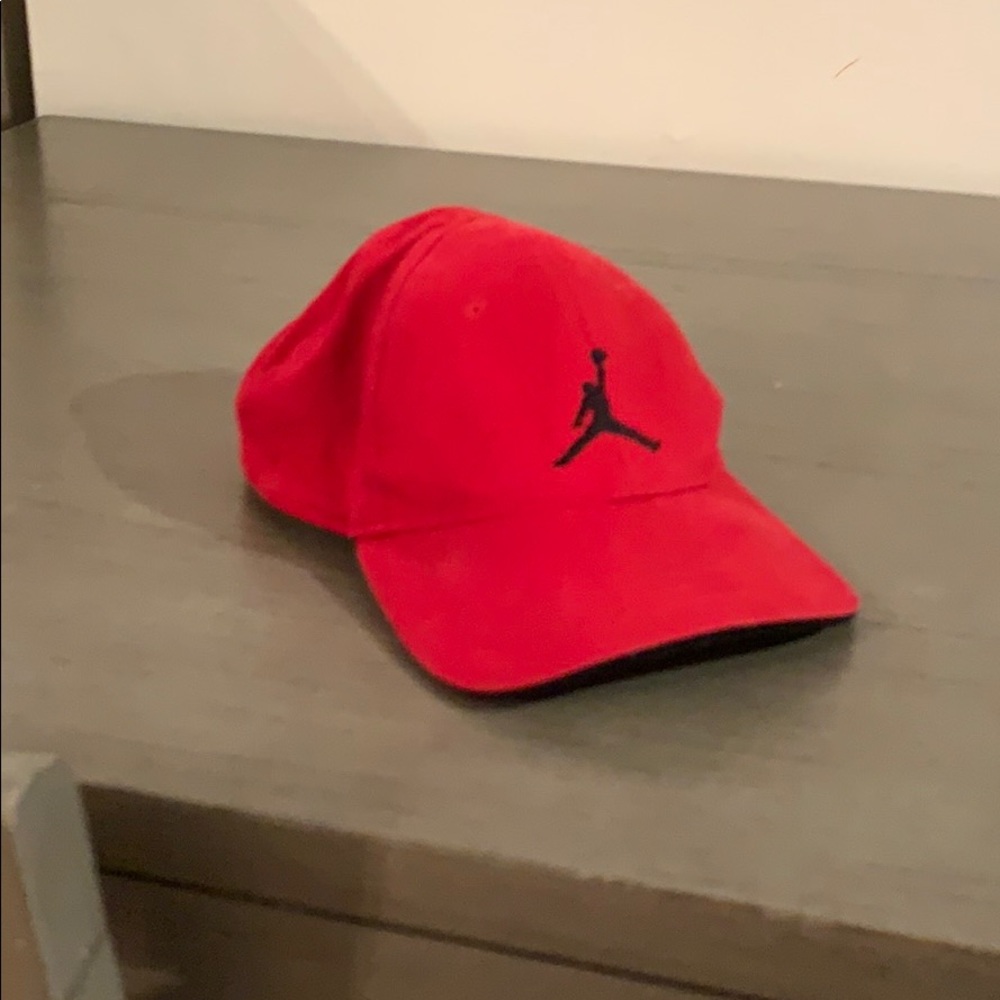 Infant red Jordan hat